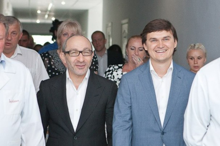Геннадий Кернес и Валерий Писаренко во время выборов