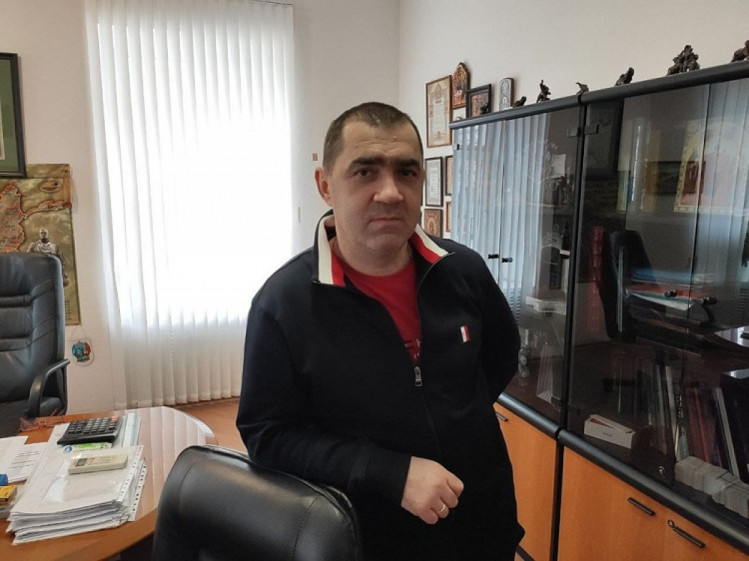 Василь Хома у харківському робочому кабінеті