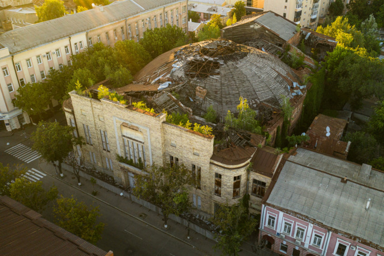 В Харькове театр Миссури продолжает разрушаться