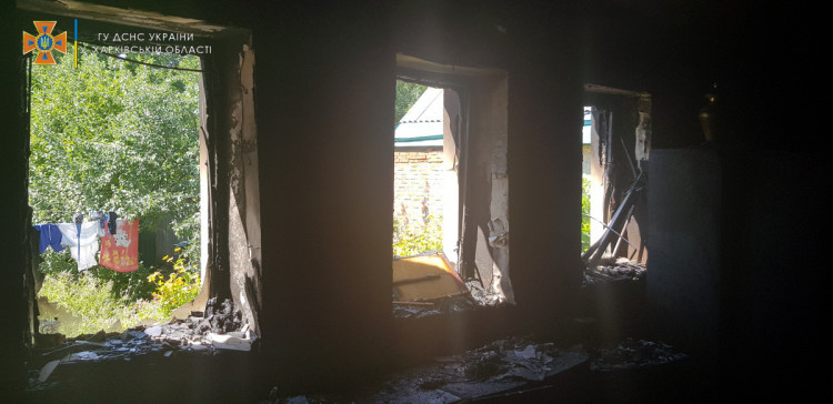 Пожежа в приватному будинку на Харківщині
