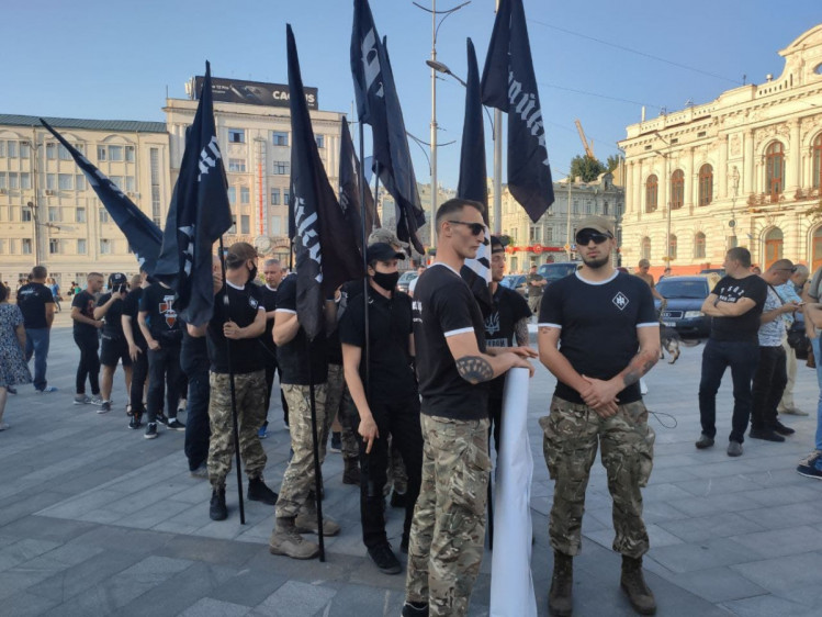 Фрайкор на Марші захисників України в Харкові 