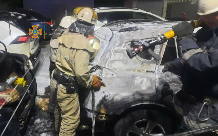В Харькове сгорели шесть авто