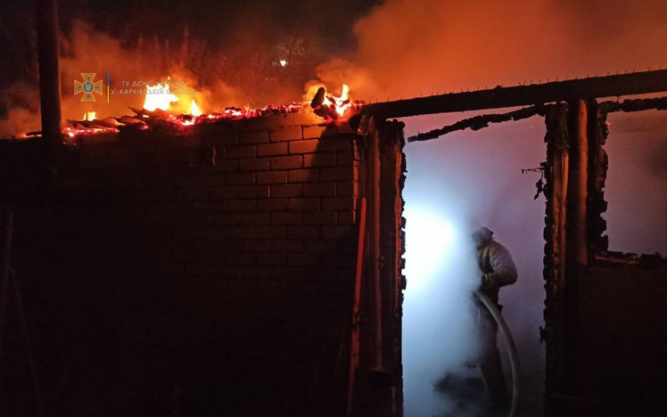На Харківщині сталася пожежа в приватній лазні