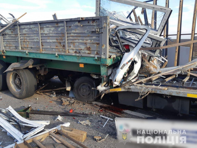 На Харківщині зіткнулися вантажівки