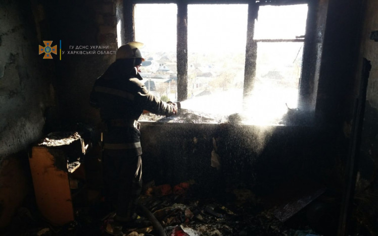 На Харківщині сталася пожежа в гуртожитку