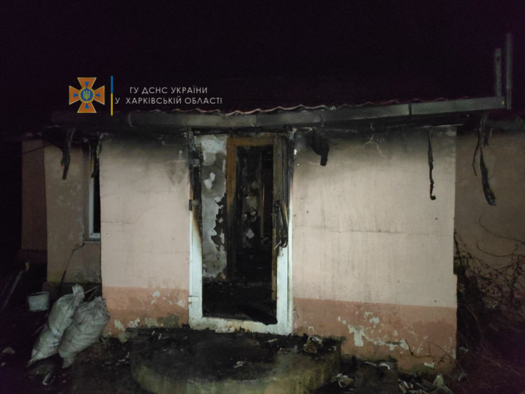 Внаслідок пожежі на Харківщині загинув чоловік