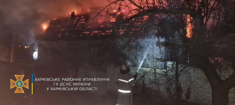 Под Харьковом произошел пожар