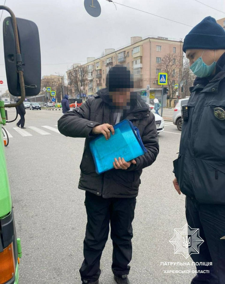 Полиция оштрафовала водителя маршрутки в Харькове