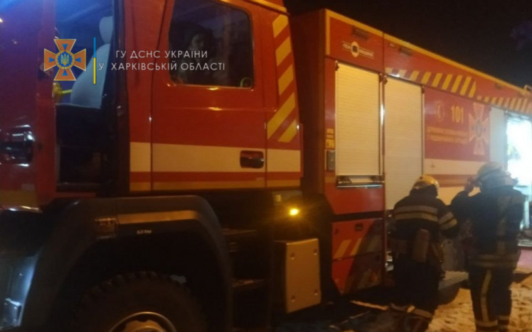 На пожаре в Харькове пострадал мужчина