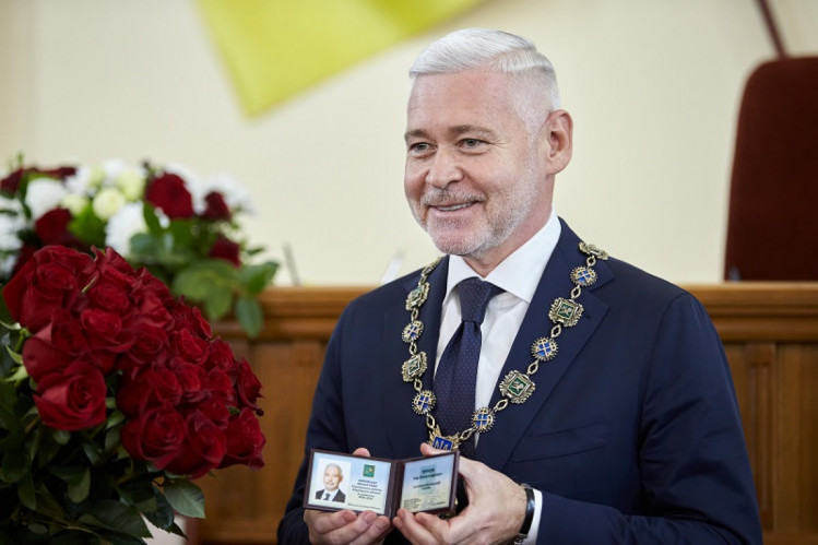 Игорь Терехов дает присягу главы Харьковского городского совета