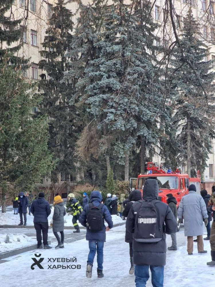 У Харкові горить актовий зал університету ім. Каразіна