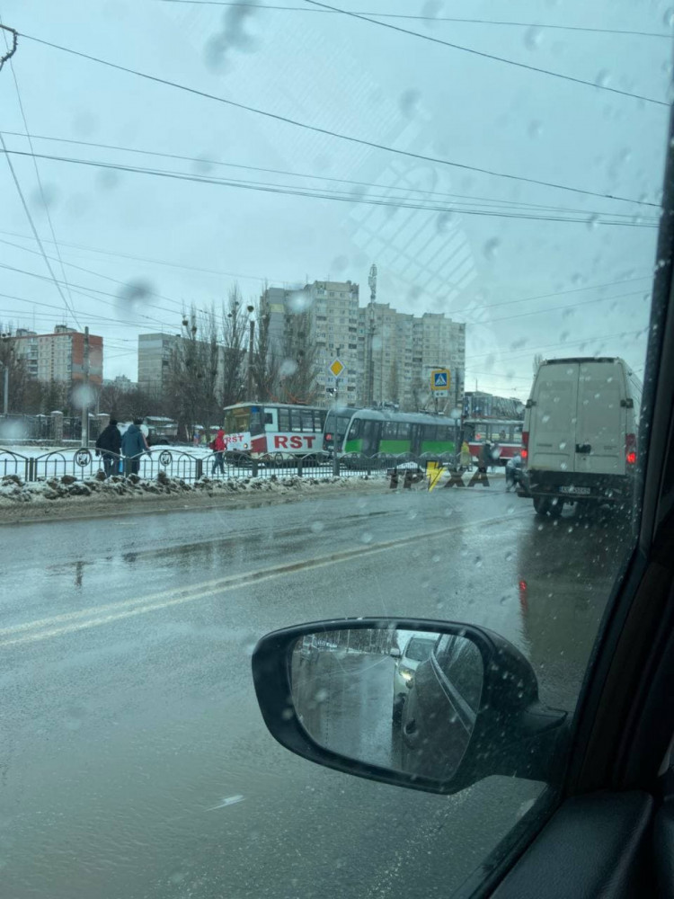 В Харькове трамваи попали в ДТП