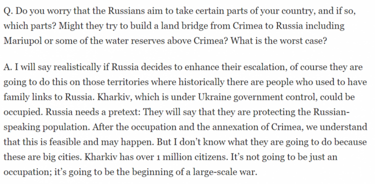 Зеленский предположил, что Россия может оккупировать Харьков