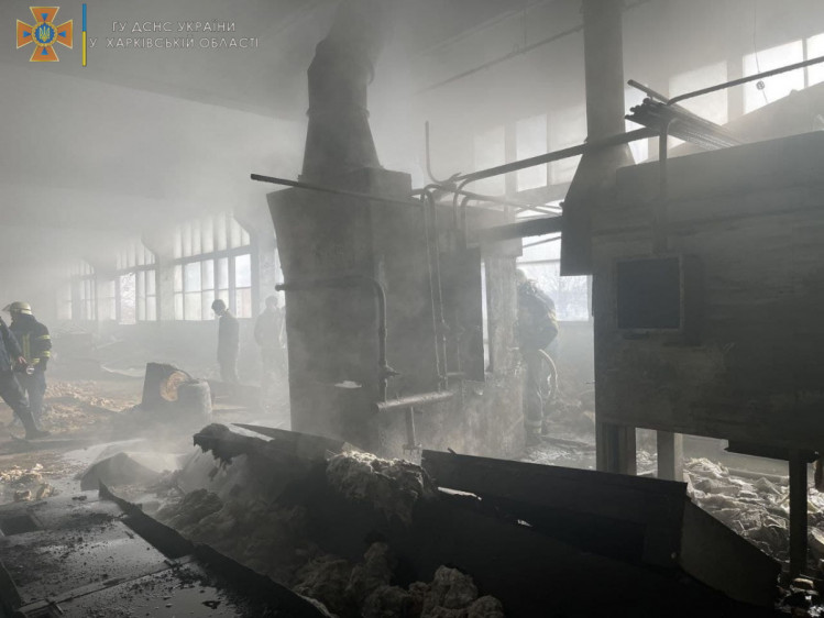 У Харкові сталася пожежа на території заводу