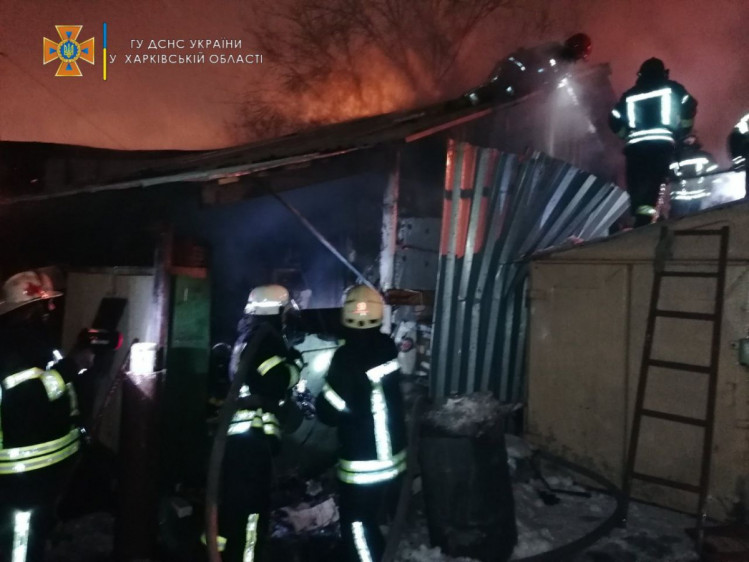 В Харькове произошел пожар в частном секторе