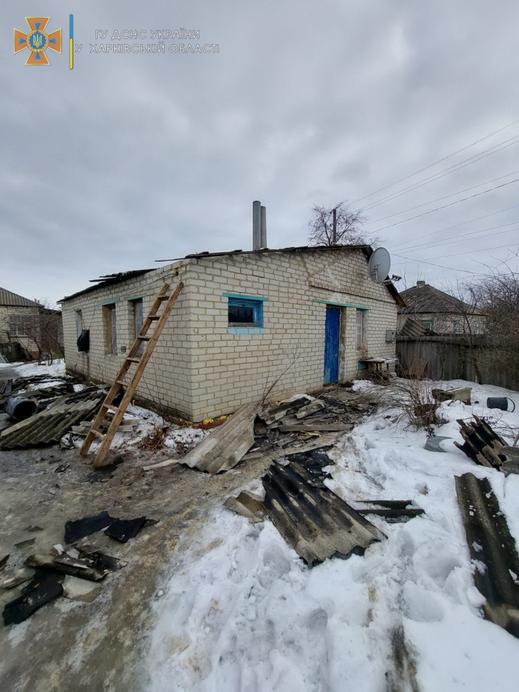 На Харківщині горів приватний будинок