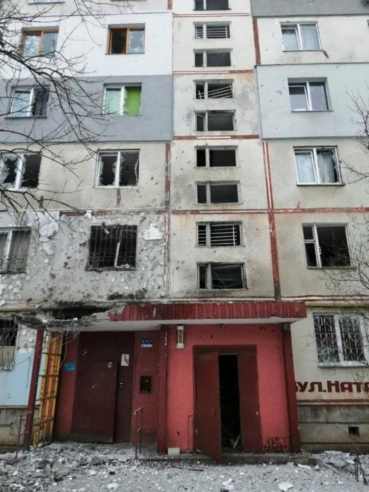 В Харькове обстреляли жилой дом